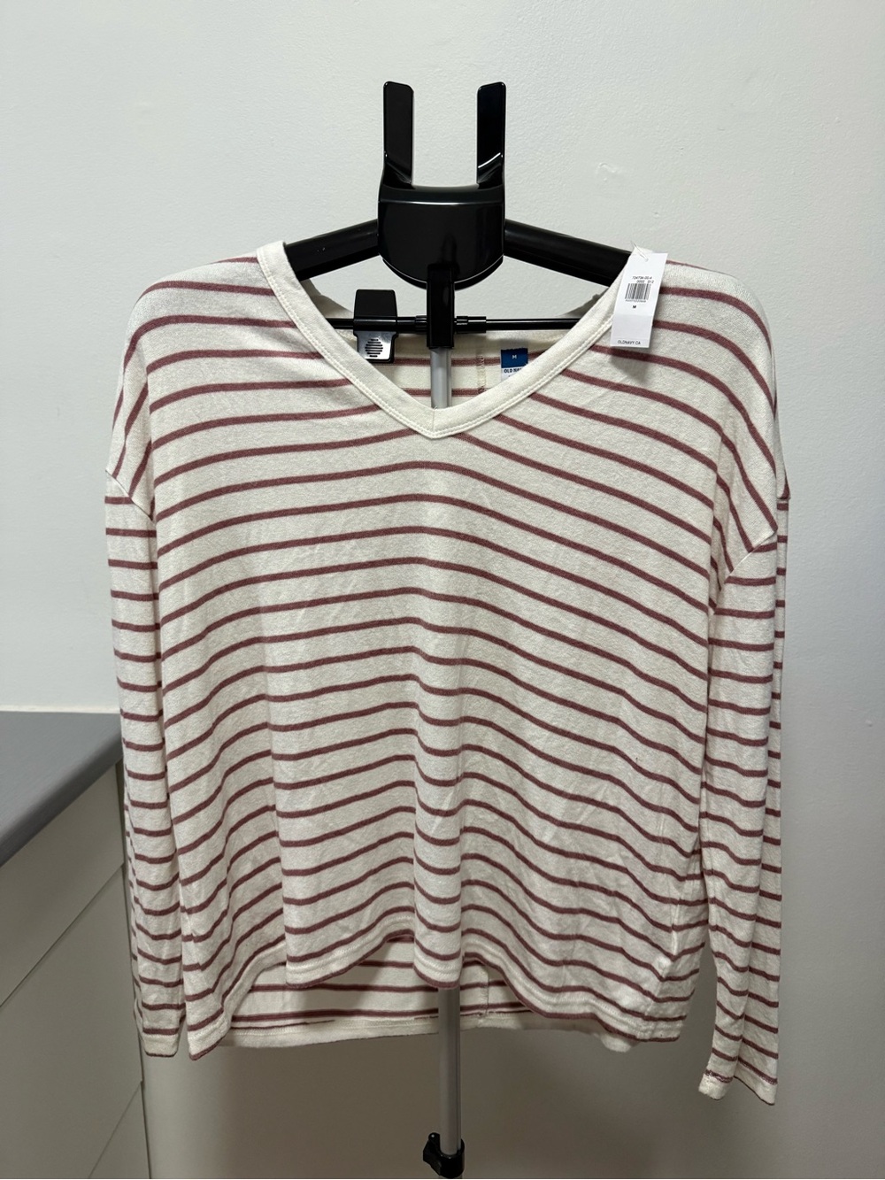 Old Navy Striped Long Sleeve Soft Knit Top Women’s Size Medium NWT